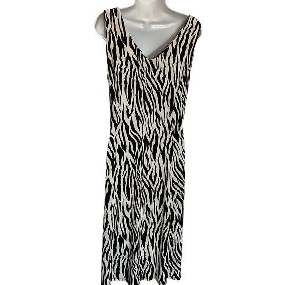 Danny & Nicole Animal Print Sleeveless Jersey Dress Plus 16 - Picture 2 of 6